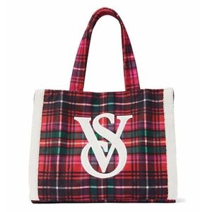 VS Holiday Plaid Tote